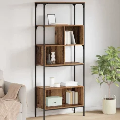vidaXL Boekenkast Oud Hout 76 x 33 x 188,5 cm Bewerkt hout