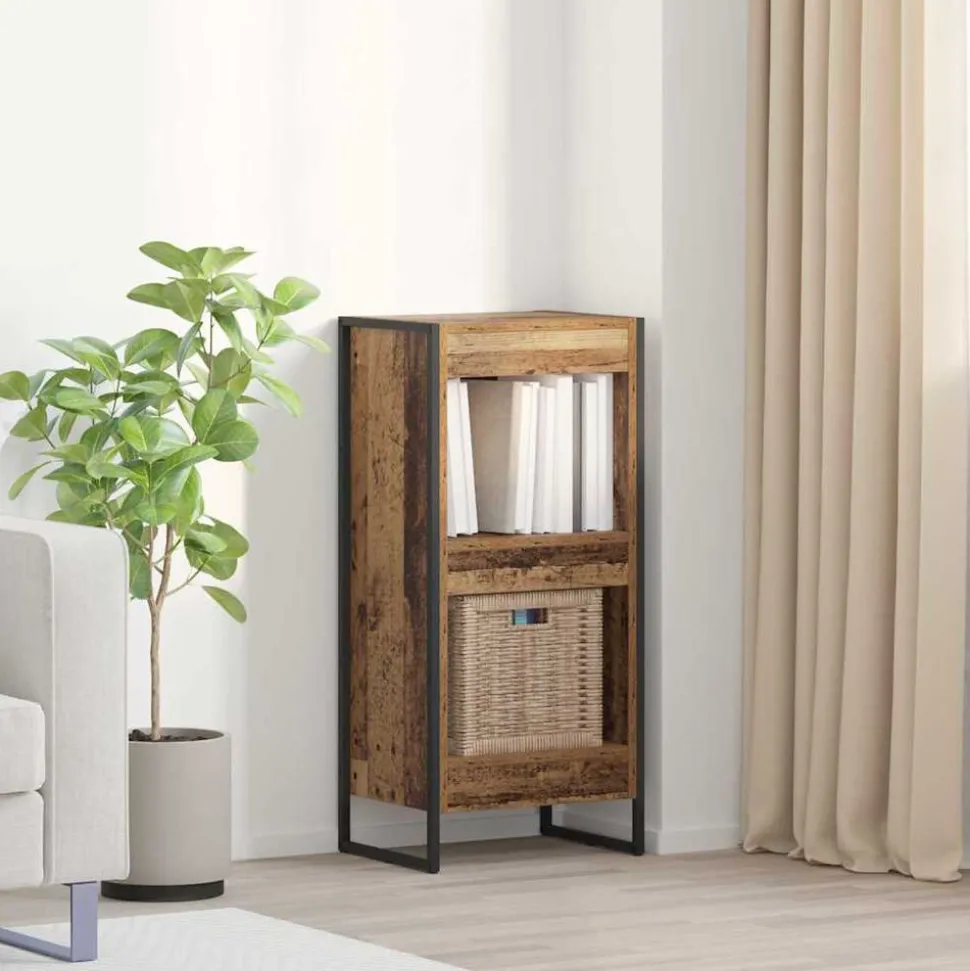 vidaXL Boekenkast Oud Hout 80 x 30 x 155 cm Bewerkt hout