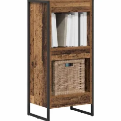 vidaXL Boekenkast Oud Hout 80 x 30 x 155 cm Bewerkt hout