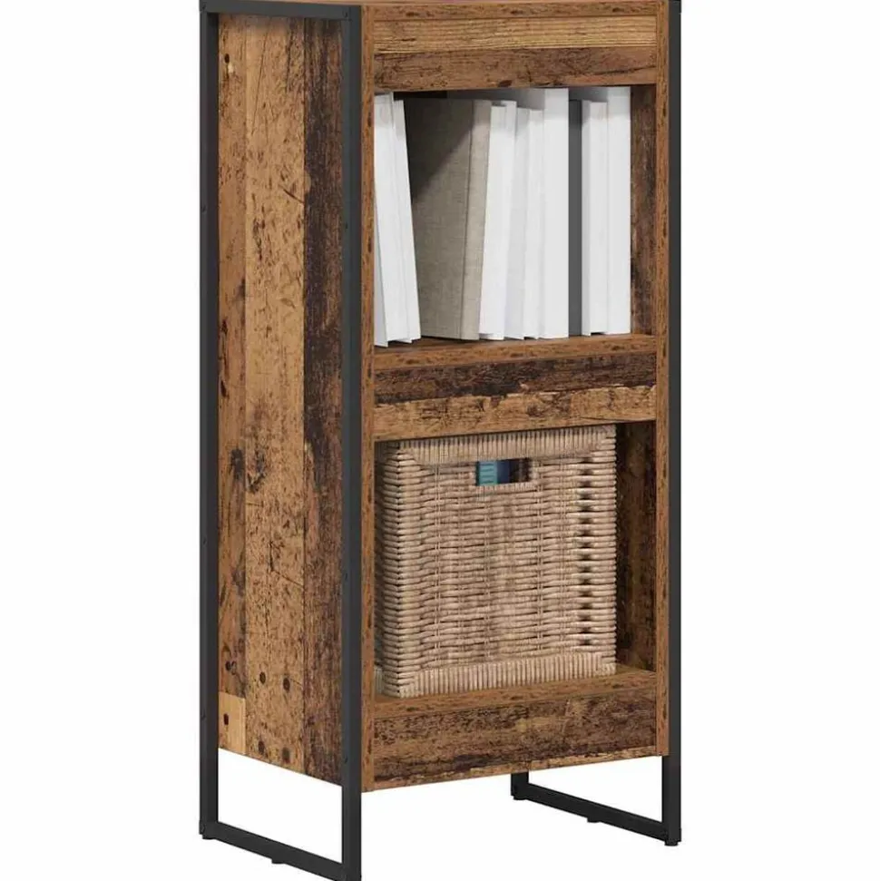 vidaXL Boekenkast Oud Hout 80 x 30 x 155 cm Bewerkt hout