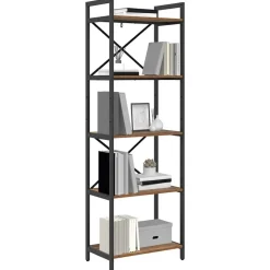 vidaXL Boekenkast Oud Hout 56 x 34 x 171 cm Bewerkt hout