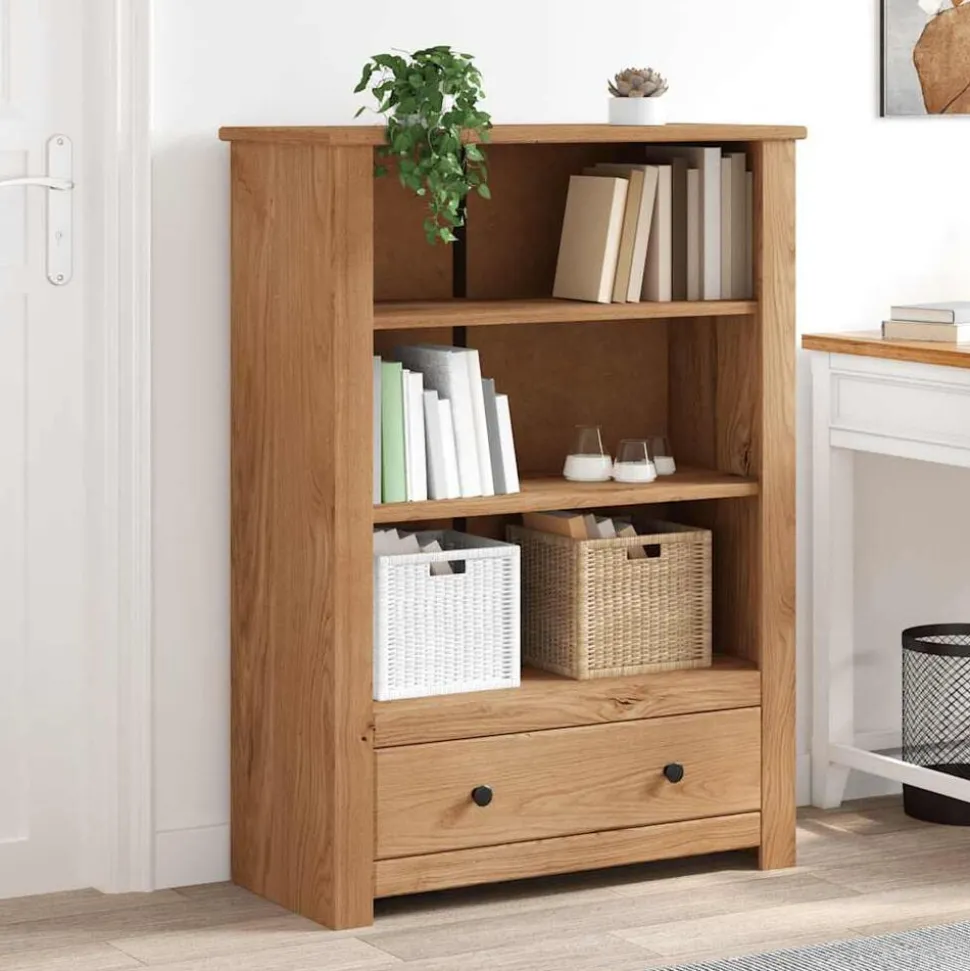 vidaXL Boekenkast Panama Range 80x35x110 cm massief grenenhout
