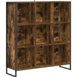 vidaXL Boekenkast Rook Eik 99,5 x 30 x 108,5 cm Bewerkt hout