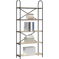 vidaXL Boekenkast Sonoma Eiken 80 x 30 x 183 cm Bewerkt hout