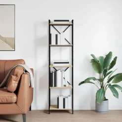 vidaXL Boekenkast Sonoma Eiken 40 x 30 x 155 cm Bewerkt hout