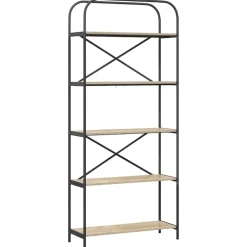vidaXL Boekenkast Sonoma Eiken 80 x 30 x 183 cm Bewerkt hout