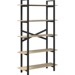 vidaXL Boekenkast Sonoma Eiken 100 x 33,5 x 178 cm Bewerkt hout