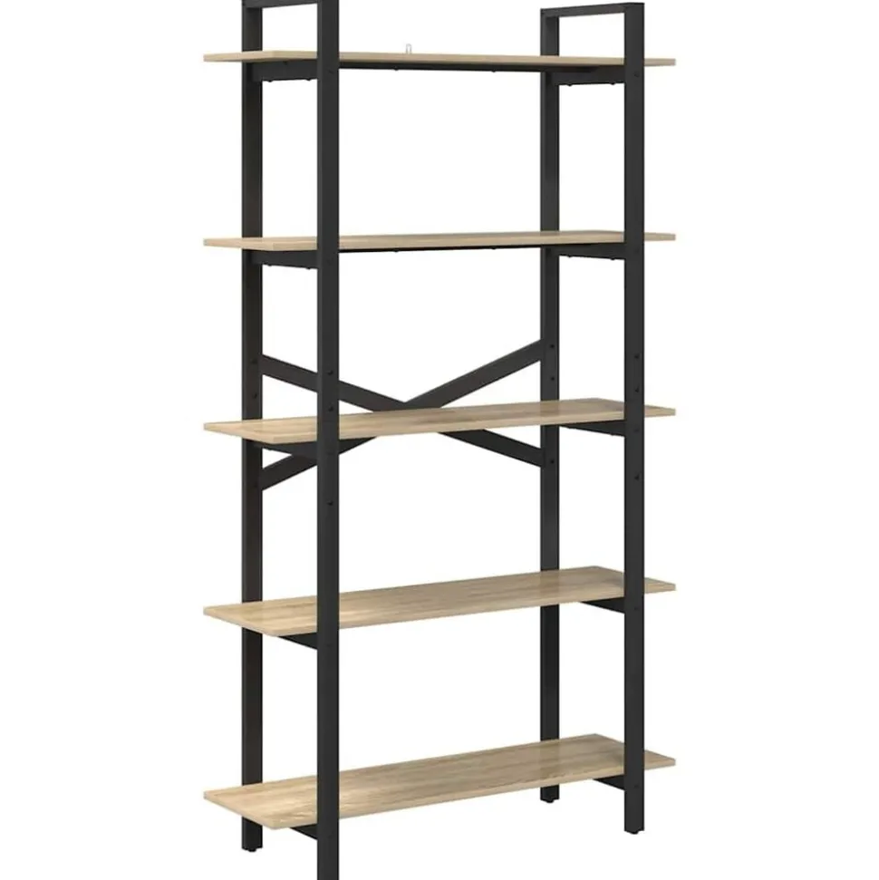 vidaXL Boekenkast Sonoma Eiken 100 x 33,5 x 178 cm Bewerkt hout