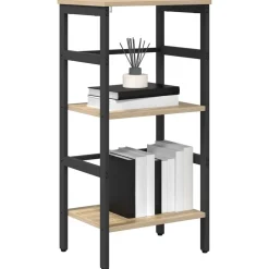 vidaXL Boekenkast Sonoma Eiken 40 x 29,5 x 81 cm Bewerkt hout