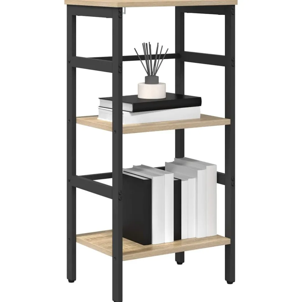 vidaXL Boekenkast Sonoma Eiken 40 x 29,5 x 81 cm Bewerkt hout