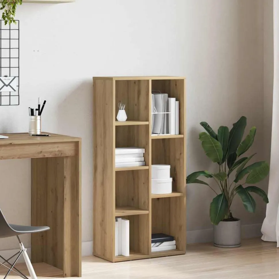 vidaXL Boekenkast 50x25x104 cm artisanaal eikenkleur