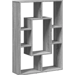 vidaXL Boekenkast 63x20x90 cm bewerkt hout grijs sonoma eikenkleurig