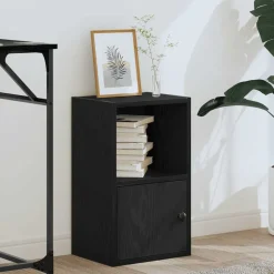 vidaXL Boekenkast 31x24x52 cm bewerkt hout zwart eikenkleurig