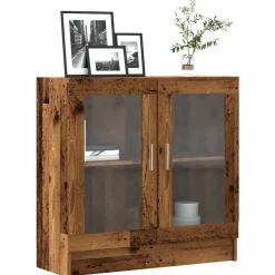 vidaXL Boekenkast 82,5x30,5x80 cm bewerkt hout oud houtkleurig