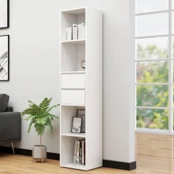vidaXL Boekenkast 36x30x171 cm bewerkt hout wit