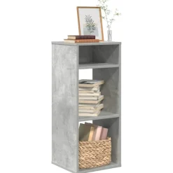 vidaXL Boekenkast 34x31x80 cm bewerkt hout betongrijs