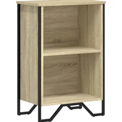 vidaXL Boekenkast 50x31x74,5 cm bewerkt hout sonoma eikenkleurig