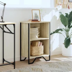 vidaXL Boekenkast 50x31x74,5 cm bewerkt hout sonoma eikenkleurig