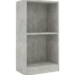 vidaXL Boekenkast 40x24x75 cm bewerkt hout betongrijs