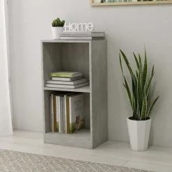 vidaXL Boekenkast 40x24x75 cm bewerkt hout betongrijs