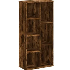 vidaXL Boekenkast 50x25x105 cm bewerkt hout gerookt eikenkleurig