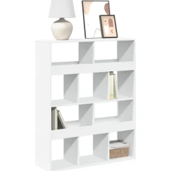 vidaXL Boekenkast 100x33x125,5 cm bewerkt hout wit