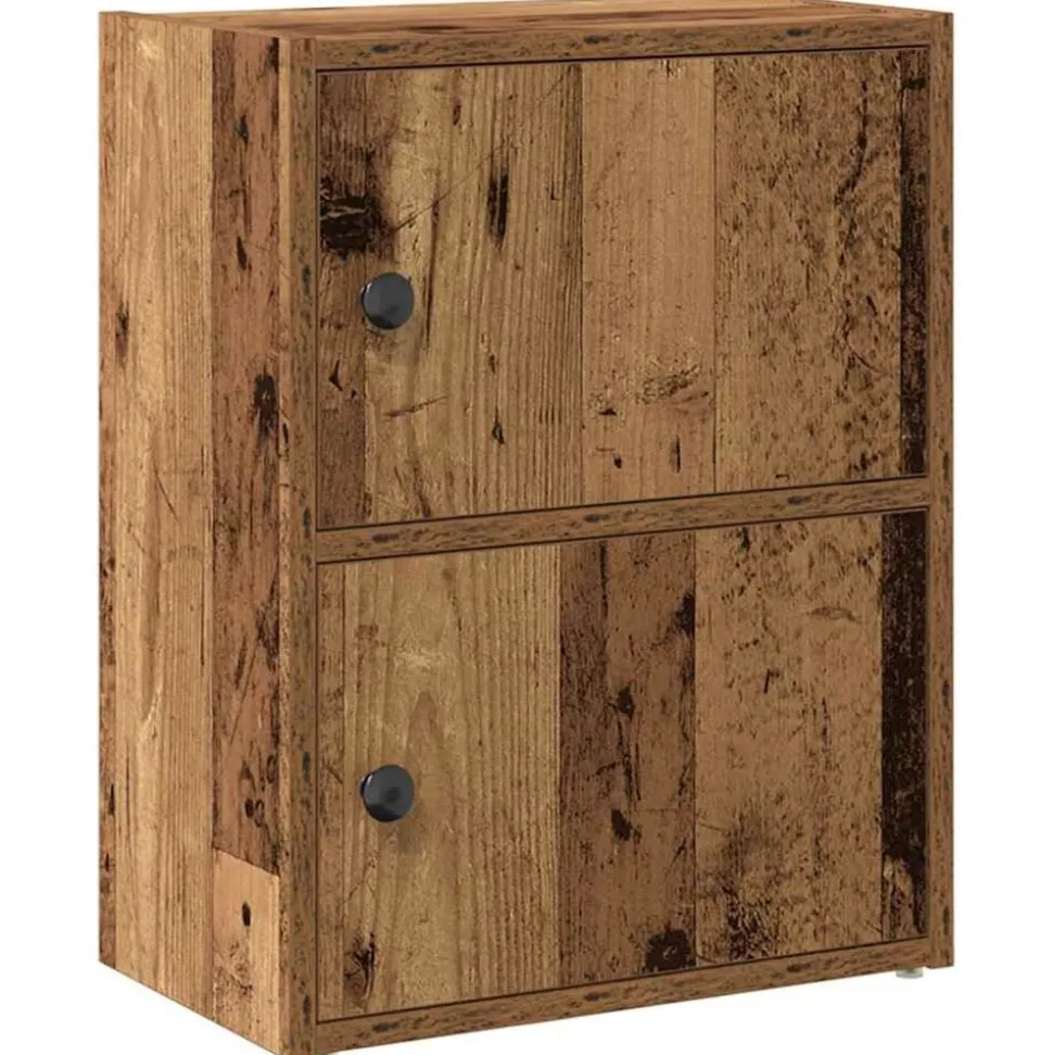 vidaXL Boekenkast 40x24x52 cm bewerkt hout oud houtkleurig