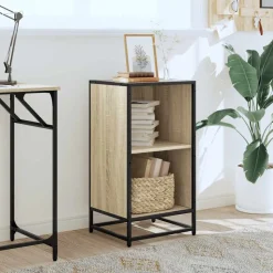 vidaXL Boekenkast 40x35x76 cm bewerkt hout sonoma eikenkleurig