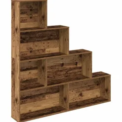 vidaXL Boekenkast 157x24x160 cm bewerkt hout oud houtkleurig
