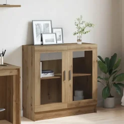 vidaXL Boekenkast 82,5x30,5x80 cm bewerkt hout artisanaal eikenkleurig