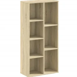 vidaXL Boekenkast 50x25x105 cm bewerkt hout sonoma eikenkleurig