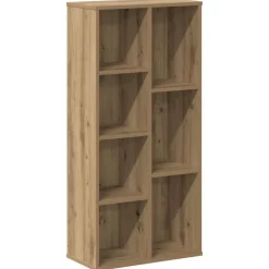 vidaXL Boekenkast 50x25x105 cm bewerkt hout artisanaal eikenkleurig