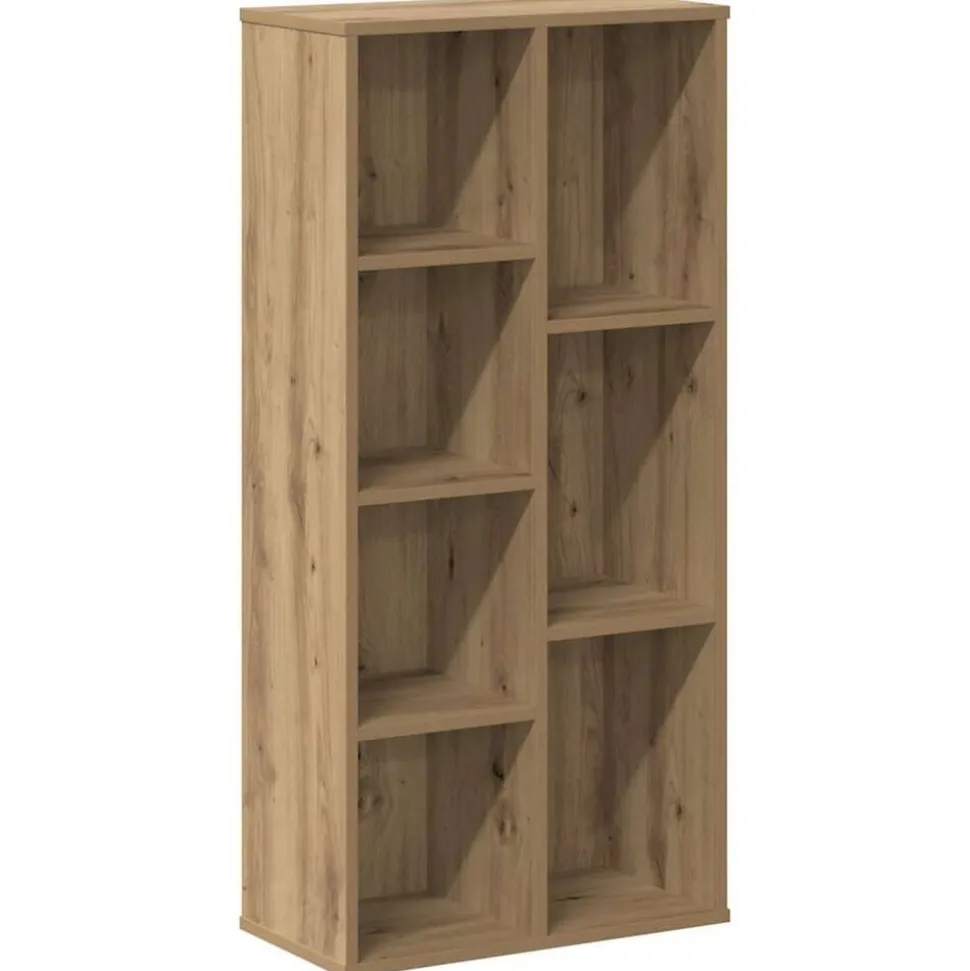 vidaXL Boekenkast 50x25x105 cm bewerkt hout artisanaal eikenkleurig