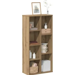 vidaXL Boekenkast 50x25x105 cm bewerkt hout artisanaal eikenkleurig