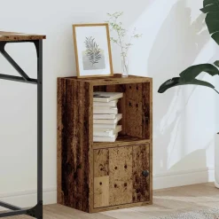 vidaXL Boekenkast 31x24x52 cm bewerkt hout oud houtkleurig