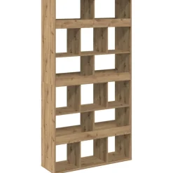 vidaXL Boekenkast 100x33x187,5 cm bewerkt hout artisanaal eikenkleurig