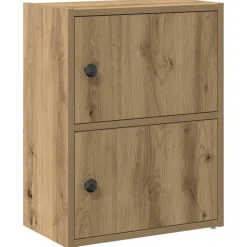 vidaXL Boekenkast 40x24x52 cm bewerkt hout artisanaal eikenkleurig