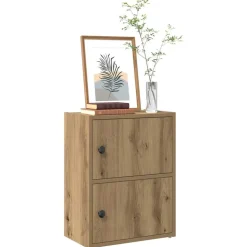 vidaXL Boekenkast 40x24x52 cm bewerkt hout artisanaal eikenkleurig