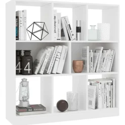 vidaXL Boekenkast 97,5x29,5x100 cm bewerkt hout wit