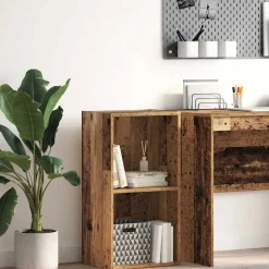 vidaXL Boekenkast 40x30x77 cm bewerkt hout oud houtkleurig