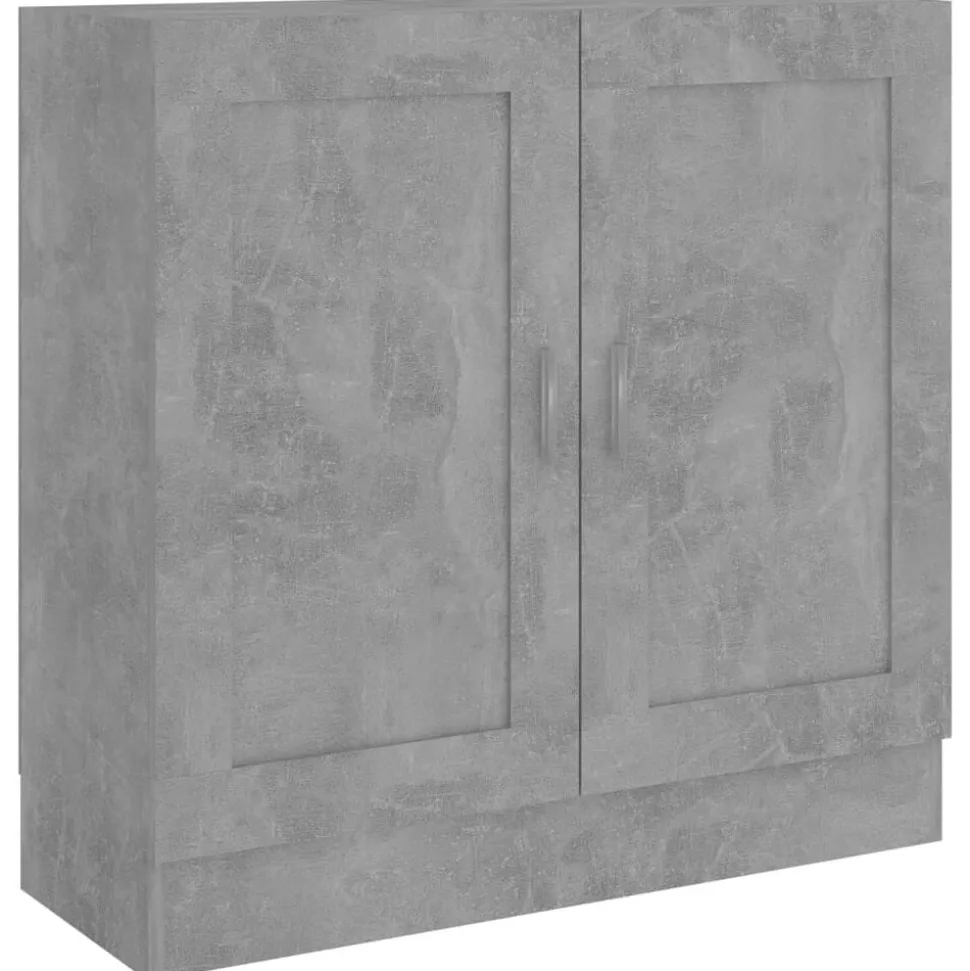 vidaXL Boekenkast 82,5x30,5x80 cm bewerkt hout betongrijs