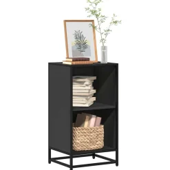 vidaXL Boekenkast 40x35x76 cm bewerkt hout zwart