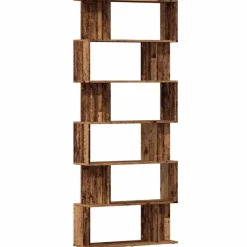 vidaXL Boekenkast 80x24x192 cm bewerkt hout oud houtkleurig