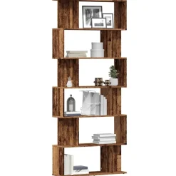 vidaXL Boekenkast 80x24x192 cm bewerkt hout oud houtkleurig