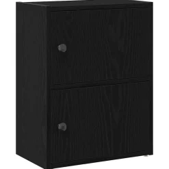 vidaXL Boekenkast 40x24x52 cm bewerkt hout zwart eikenkleurig