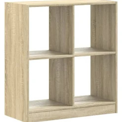 vidaXL Boekenkast 68,5x32x75 cm bewerkt hout sonoma eikenkleurig