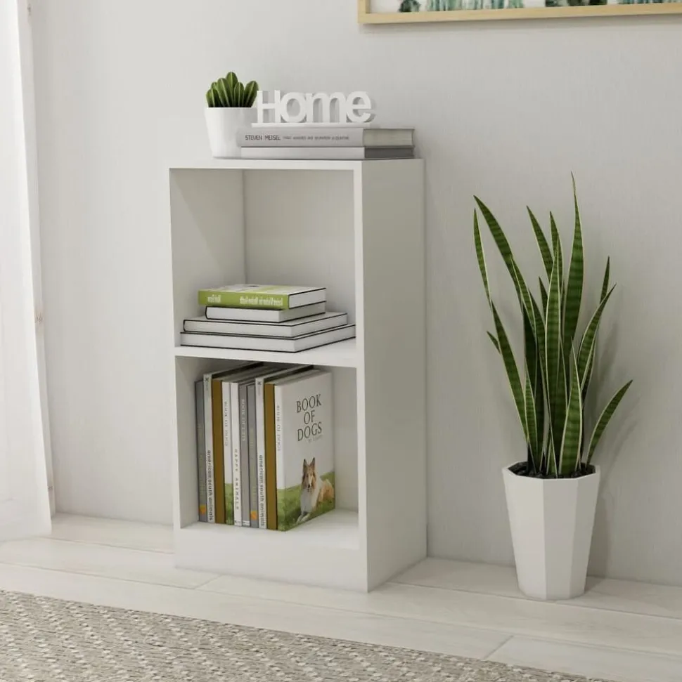 vidaXL Boekenkast 40x24x75 cm bewerkt hout wit