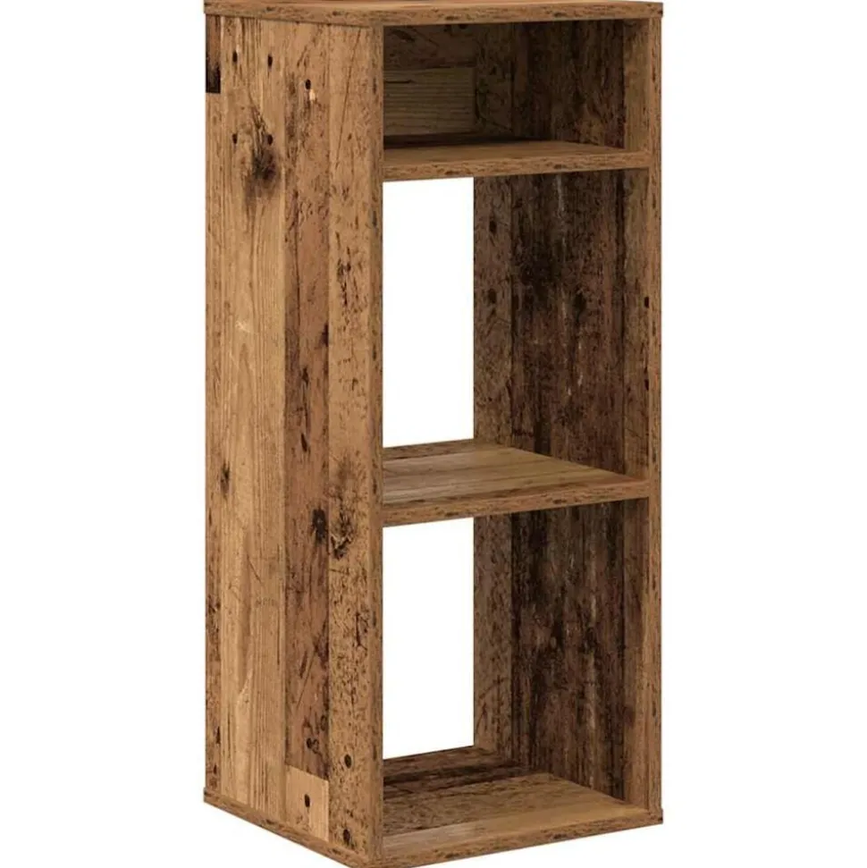 vidaXL Boekenkast 34x31x80 cm bewerkt hout oud houtkleurig