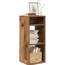 vidaXL Boekenkast 34x31x80 cm bewerkt hout oud houtkleurig