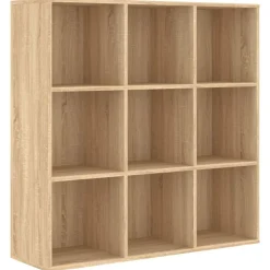 vidaXL Boekenkast 98x29x97,5 cm bewerkt hout sonoma eikenkleurig